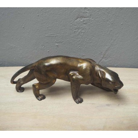 Panthère rugissant en métal