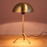 LAMPE trépied laiton champignon