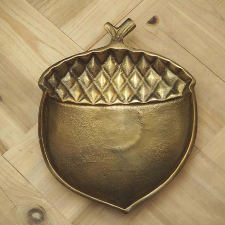 Vide poche gland patine laiton