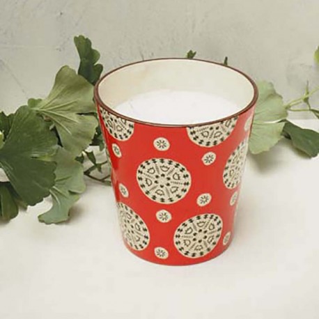 Bougie Bohemian rouge