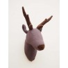 Trophée cerf en feutre