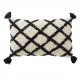 COUSSIN BABYLONE 2 COTON ECRU ET NOIR- LAZARE HOME