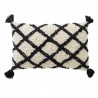 COUSSIN BABYLONE 2 COTON ECRU ET NOIR- LAZARE HOME