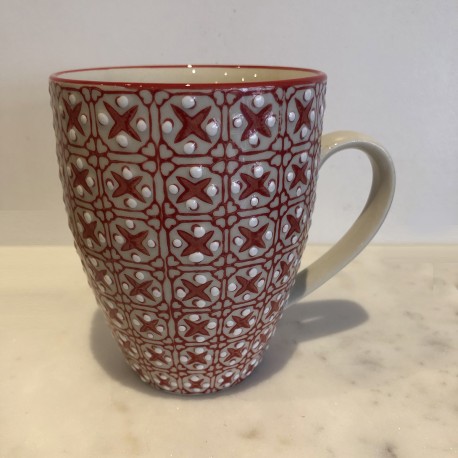 Mug ethnique Rouge céramique