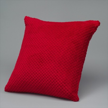 coussin rouge capiton
