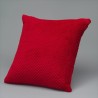 coussin rouge capiton