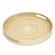 PLATEAU ROND BAMBOU laqué