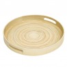 PLATEAU ROND BAMBOU laqué