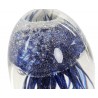 Presse papier pate de verre bleu