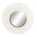 MIROIR MÉTAL SOLEIL DORÉ