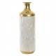 VASE MÉTAL blanc et doré