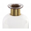 Vase Bouteille pharmacie col doré verre GRIS