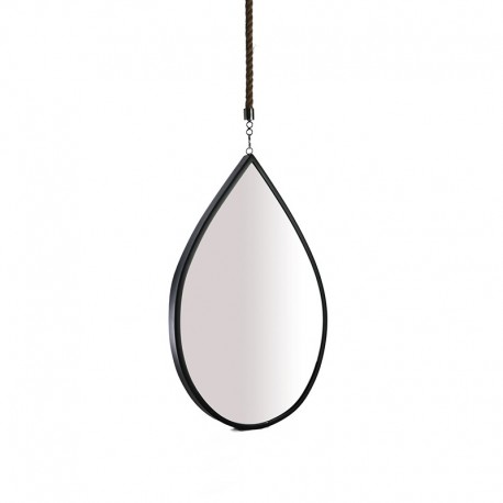 Miroir goute d'eau metal Noir