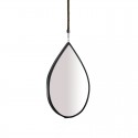 Miroir goute d'eau metal Noir