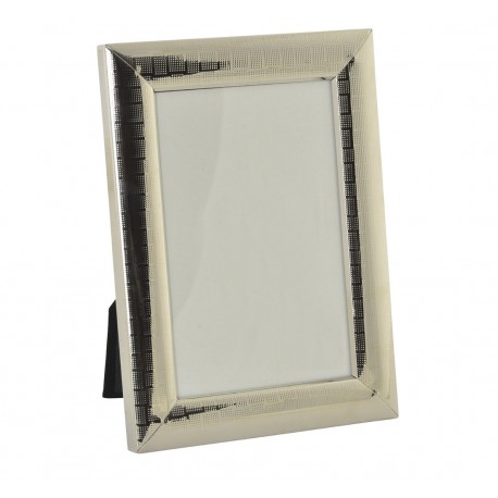 Cadre large photo verre métal argenté