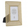 CADRE PHOTO MÉTAL DORÉ dentelle VERRE 10X15