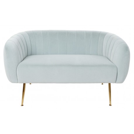 canape velour bleu clair