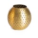 Bougeoir rond en metal laiton