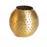 Bougeoir rond en metal laiton