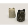 chat en céramique noir ou blanc