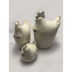 Poulet en céramique.