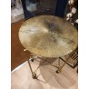 Table basse roulette doré