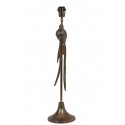 Pied de lampe Ø17,5x69 cm métal antique bronze