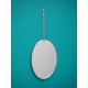 Miroir ovale à suspendre