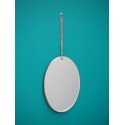 Miroir ovale à suspendre