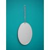 Miroir ovale à suspendre