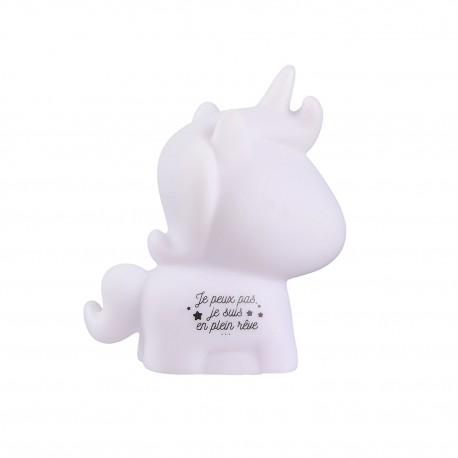 VEILLEUSE LICORNE 4.5X10CM