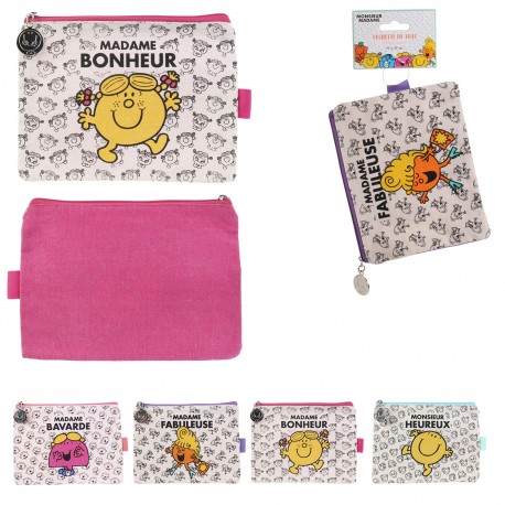 POCHETTE EN TOILE madame Bonheur