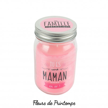 BOUGIE PARFUMEE FLEUR BOCAL MAMAN