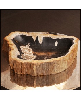 cendrier en bois pétrifié